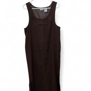 White Stag Suede Brown Maxi Dress